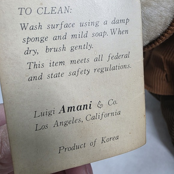 Vintage Emmitt Kelly Jr Animal Clown Bear By Luigi Amani, Plush 18" Doll - Picture 11 of 13